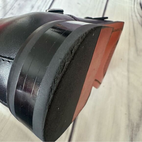 La Milano Men’s Double Monk Strap Black Leather Formal Dress Shoes Sz 9.5 - Picture 11 of 16